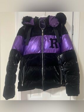 REELISTIK NYC Men’s Faux Fur Hooded Puffer Jacket Size XL